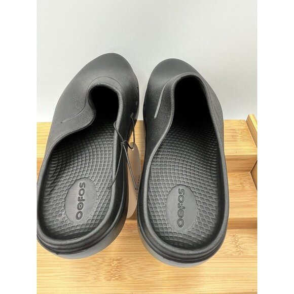 OOFOS OOCLOOG BLACK UNISEX CLOGS MULES SLIP ONS SHOES US WOMENS SZ 8 MENS 6 - Picture 10 of 10
